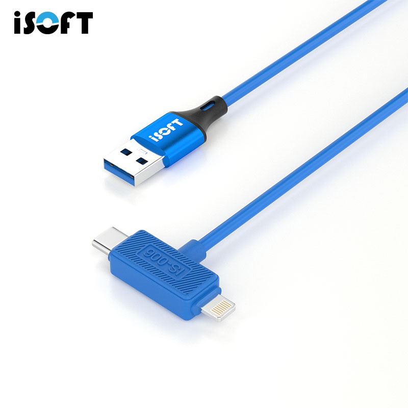 ISOFT IS-006 Dual Interface Data Recovery Cable for iPhone / iPad Flashing & Data Transmission